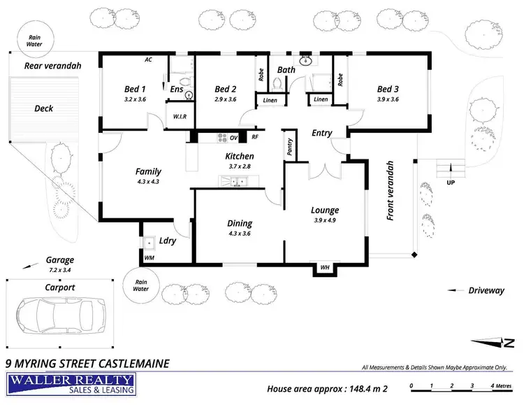 Floorplan of Homely house listing, 9 Myring Street, Castlemaine VIC 3450
