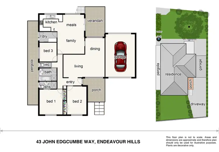 Floorplan of Homely house listing, 43 John Edgcumbe Way, Endeavour Hills VIC 3802