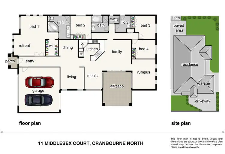 Floorplan of Homely house listing, 11 Middlesex Court, Cranbourne North VIC 3977