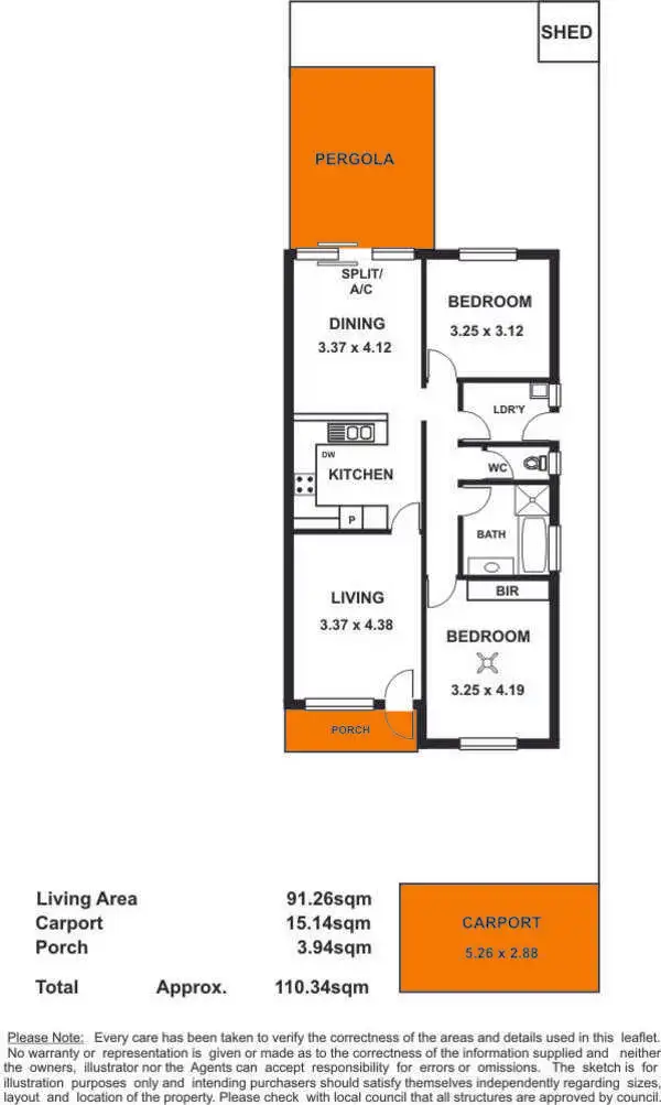Floorplan of Homely unit listing, 4/19 Hill Avenue, Cumberland Park SA 5041