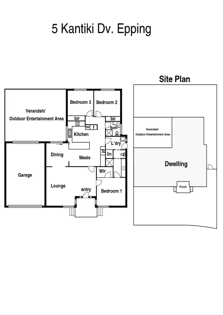 Floorplan of Homely house listing, 5 Kantiki Drive, Epping VIC 3076