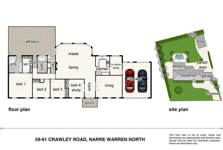 Floorplan of Homely house listing, 59-61 Crawley Road, Narre Warren North VIC 3804