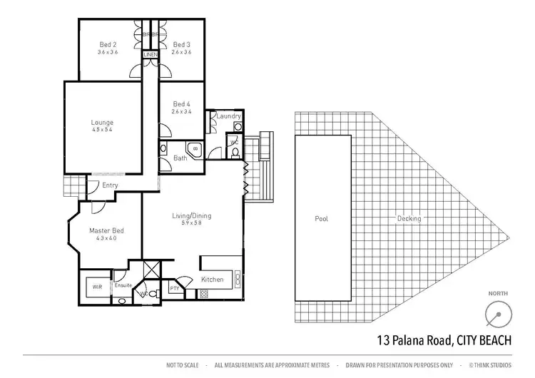 Floorplan of Homely house listing, 13 Palana Road, City Beach WA 6015