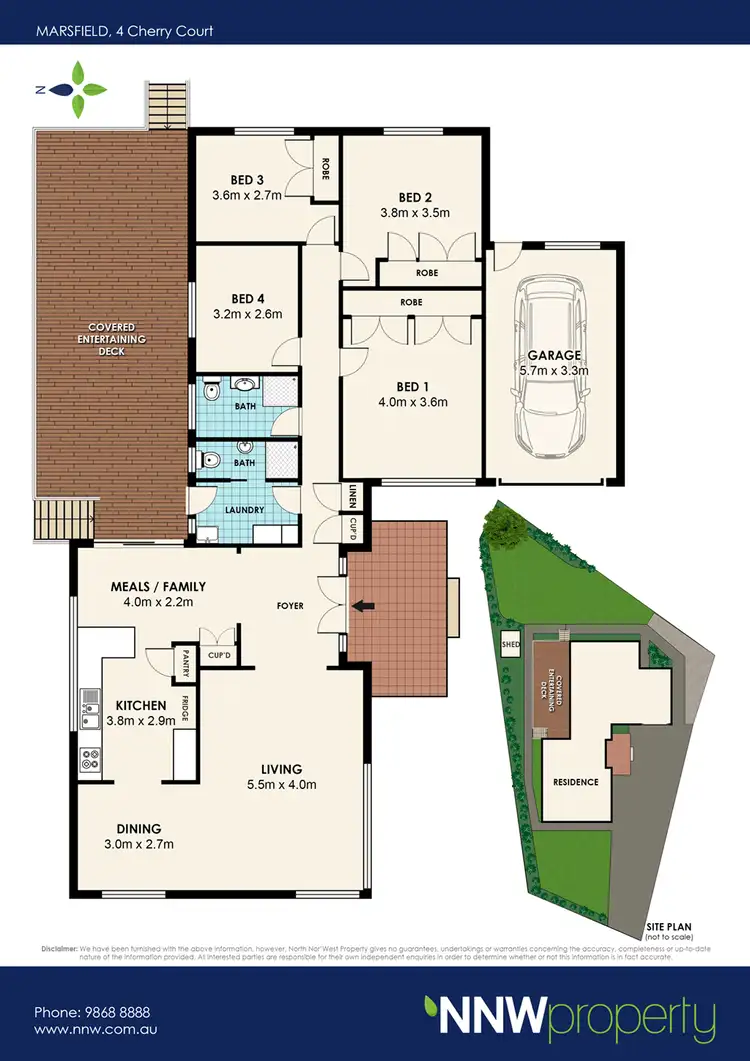 Floorplan of Homely house listing, 4 Cherry Court, Marsfield NSW 2122