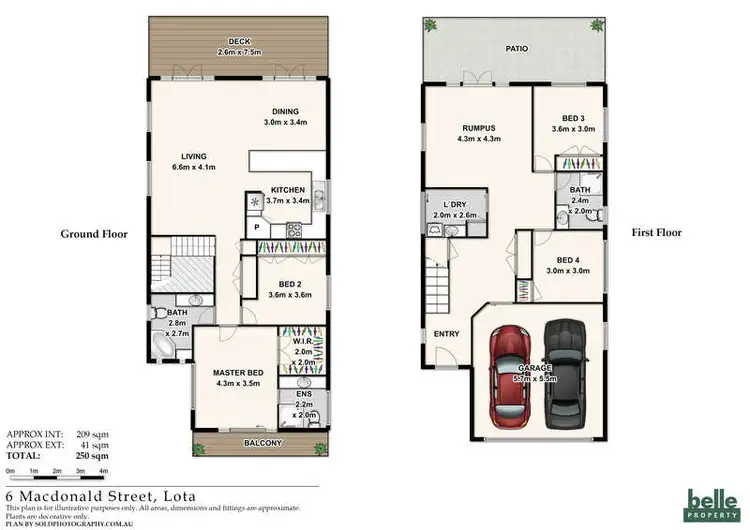 Floorplan of Homely house listing, 6 MacDonald Street, Lota QLD 4179