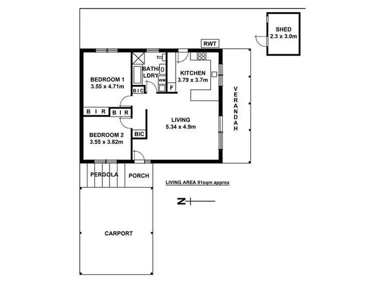 Floorplan of Homely unit listing, 2/38 Ashbrook Avenue, Payneham SA 5070