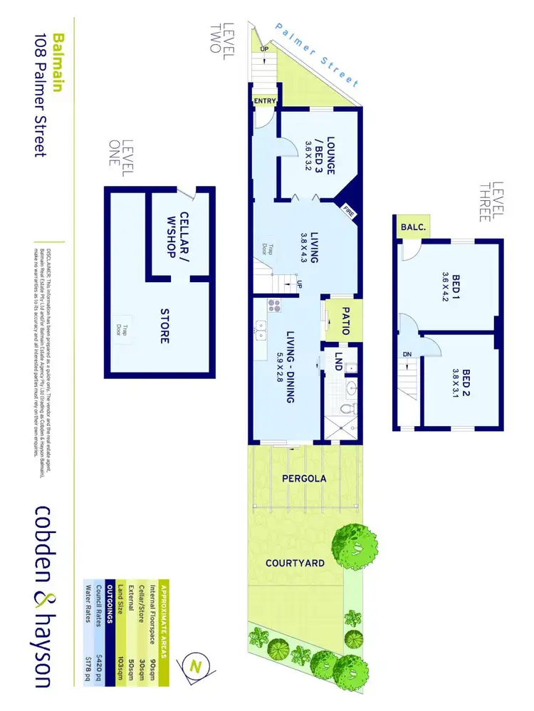 Floorplan of Homely house listing, 108 Palmer Street, Balmain NSW 2041