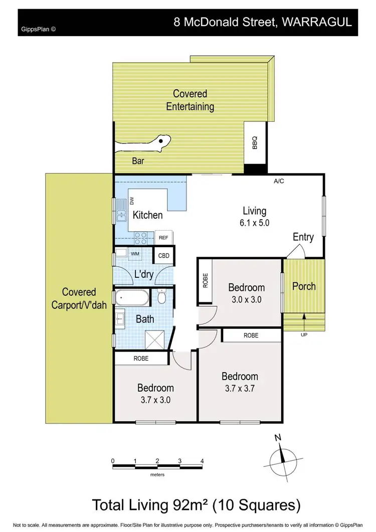 Floorplan of Homely house listing, 8 McDonald Street, Warragul VIC 3820