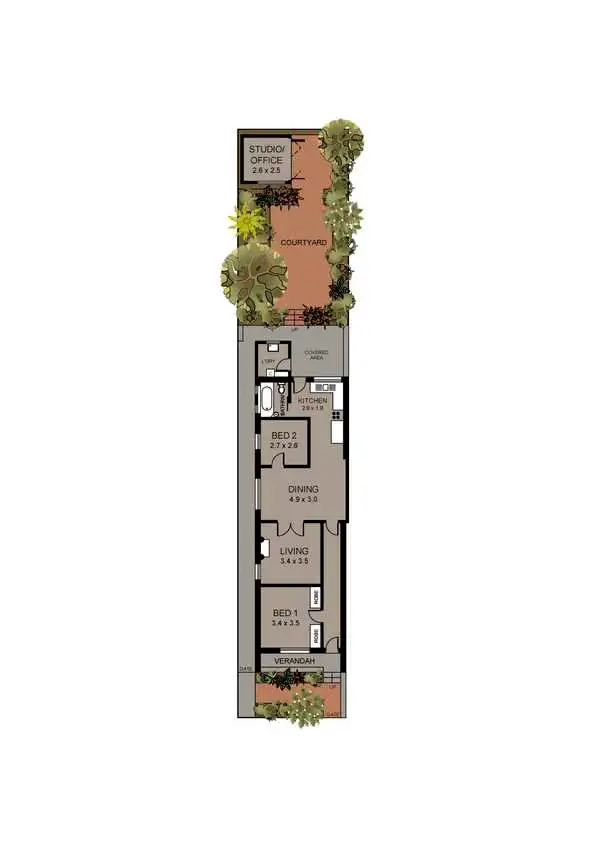 Floorplan of Homely house listing, 9 Fred Street, Lewisham NSW 2049