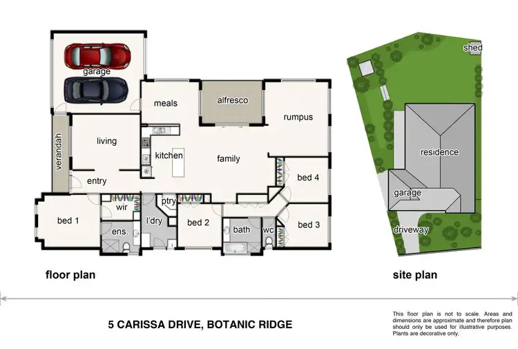 Floorplan of Homely house listing, 5 Carissa Drive, Botanic Ridge VIC 3977