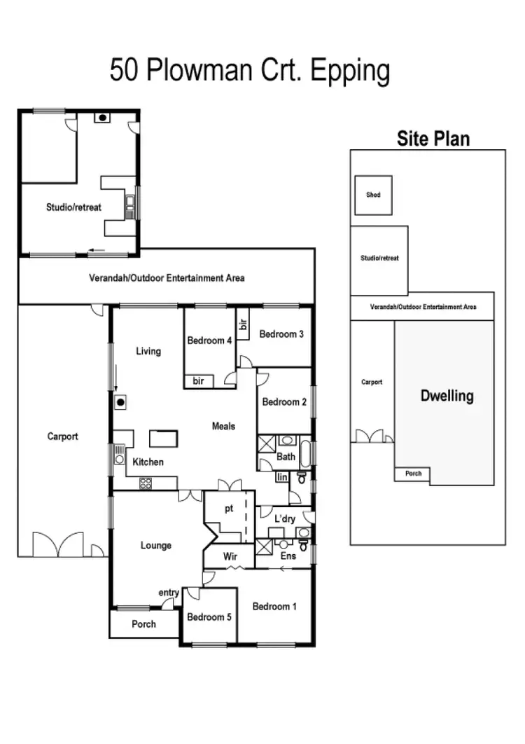 Floorplan of Homely house listing, 50 Plowman Court, Epping VIC 3076