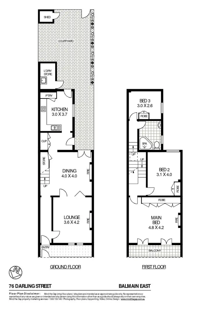 Floorplan of Homely house listing, 76 Darling Street, Balmain East NSW 2041