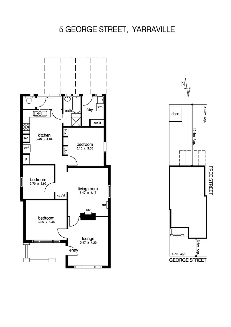Floorplan of Homely house listing, 5 George Street, Yarraville VIC 3013