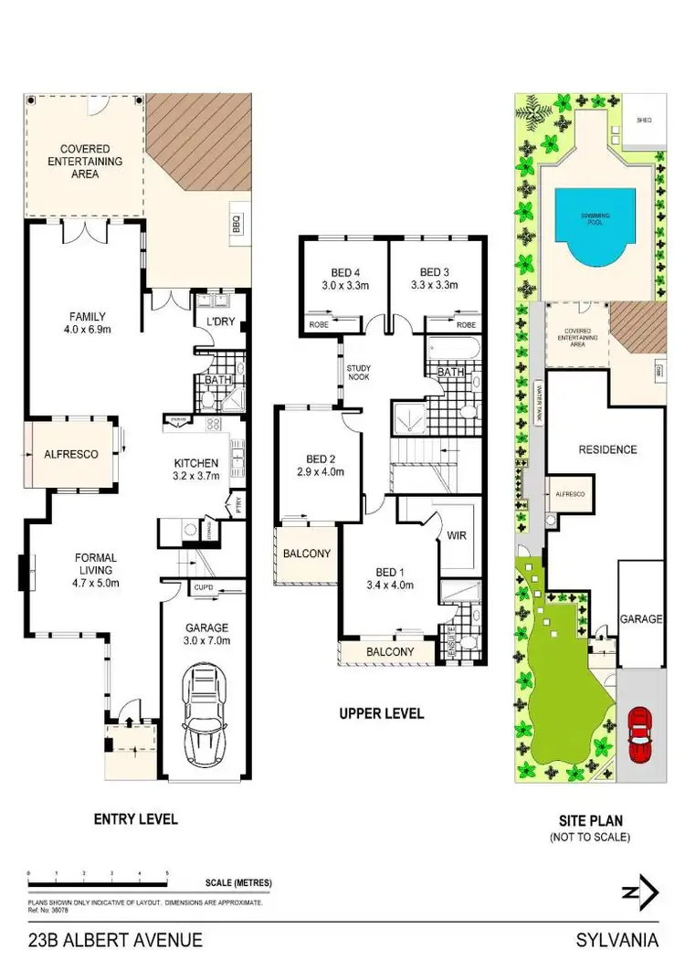 Floorplan of Homely semi-detached listing, 23b Albert Avenue, Sylvania NSW 2224