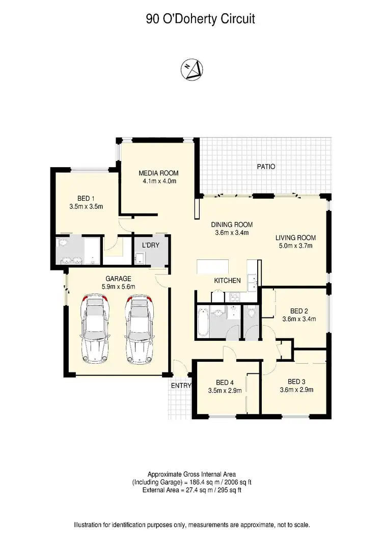 Floorplan of Homely house listing, 90 O'doherty Circuit, Nudgee QLD 4014