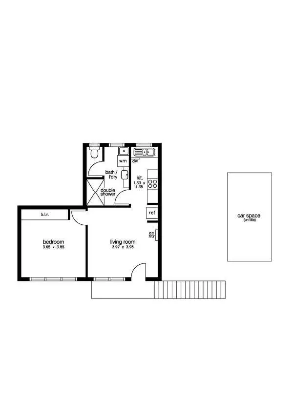 Floorplan of Homely apartment listing, 1/7 Sydney Street, Footscray VIC 3011
