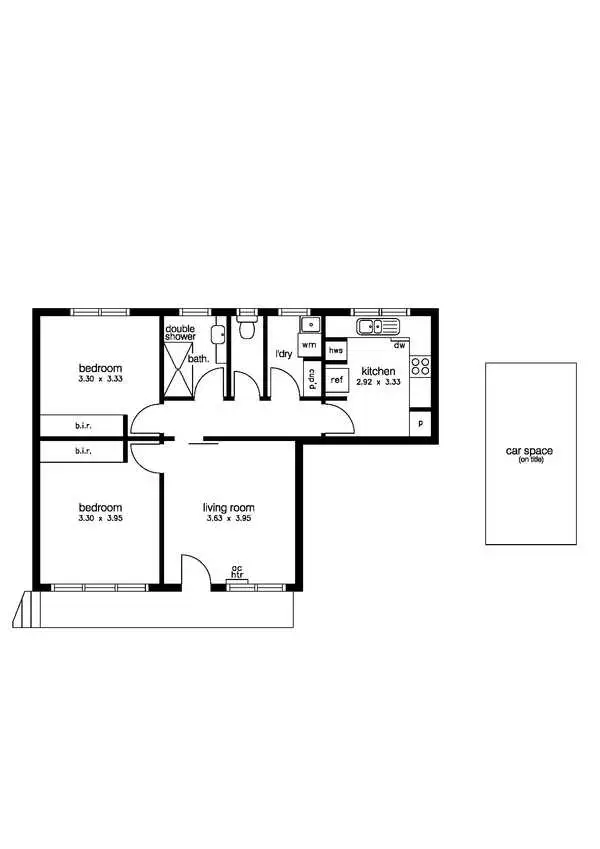 Floorplan of Homely apartment listing, 2/7 Sydney Street, Footscray VIC 3011