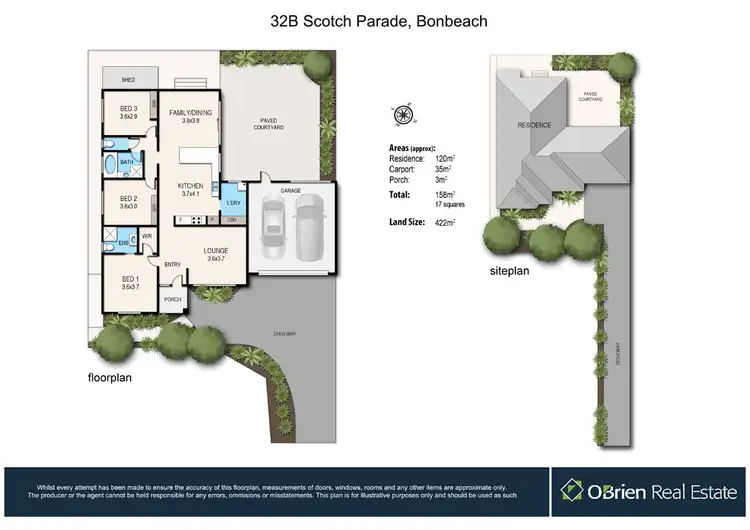 Floorplan of Homely townhouse listing, 32B Scotch Parade, Bonbeach VIC 3196
