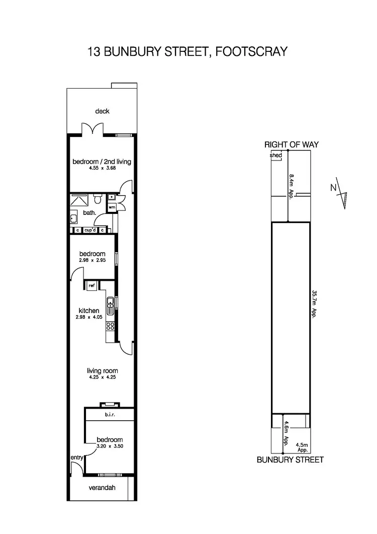 Floorplan of Homely house listing, 13 Bunbury Street, Footscray VIC 3011