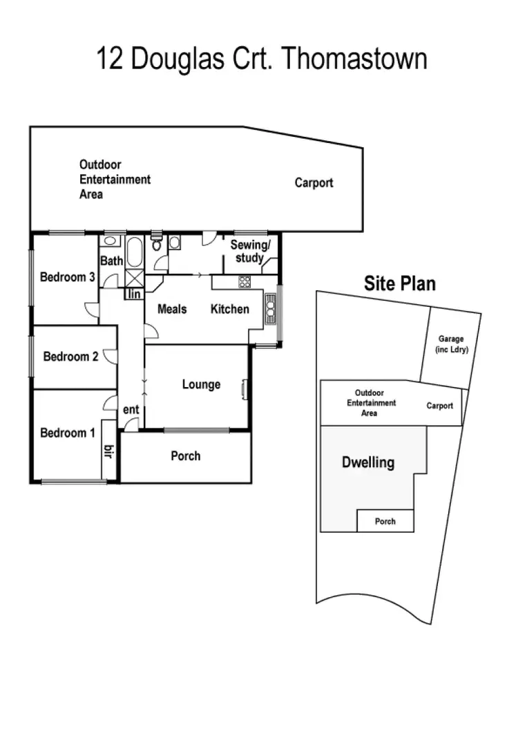 Floorplan of Homely house listing, 12 Douglas Court, Thomastown VIC 3074