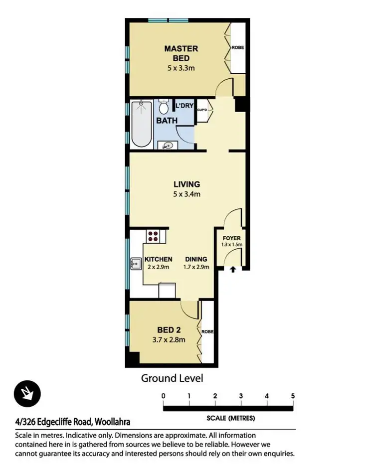 Floorplan of Homely apartment listing, 4/326 Edgecliff Road, Woollahra NSW 2025