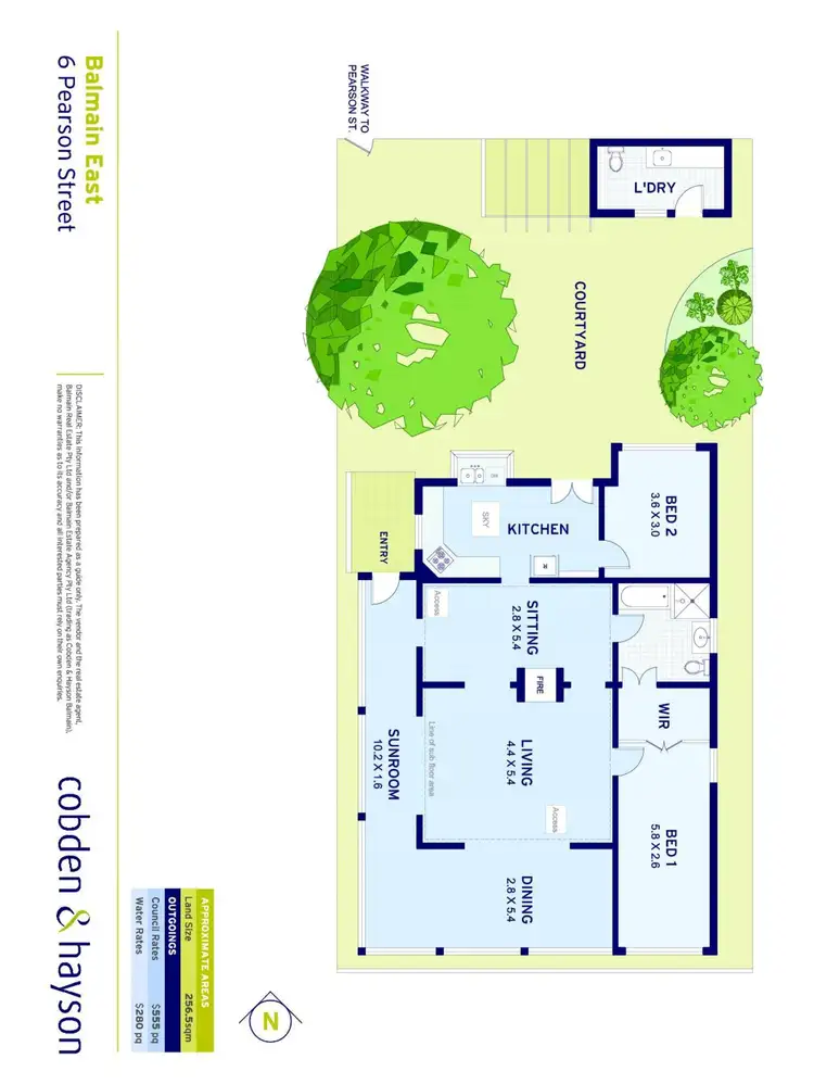 Floorplan of Homely house listing, 6 Pearson Street, Balmain East NSW 2041