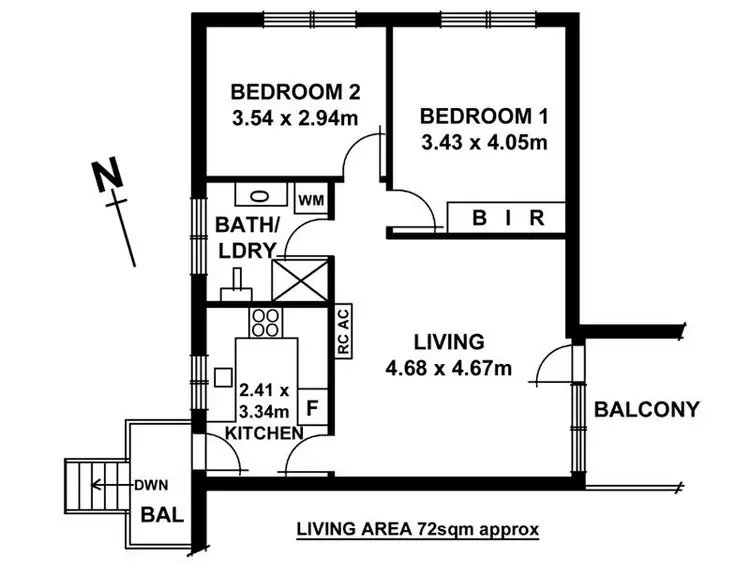 Floorplan of Homely unit listing, 9/104 Sixth Avenue, St Peters SA 5069
