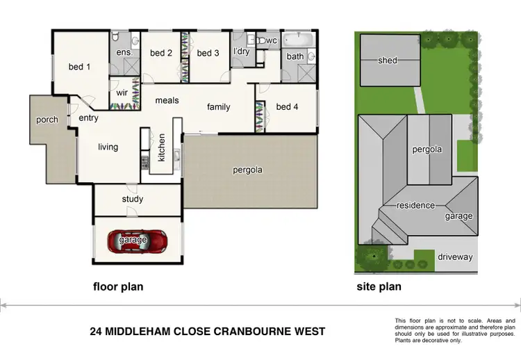 Floorplan of Homely house listing, 24 Middleham Close, Cranbourne West VIC 3977