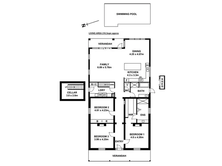 Floorplan of Homely house listing, 24 Maesbury Street, Kensington SA 5068