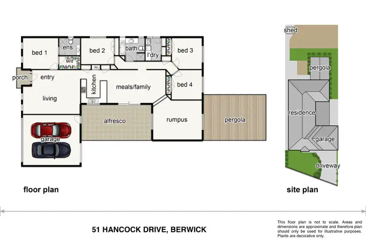 Floorplan of Homely house listing, 51 Hancock Drive, Berwick VIC 3806