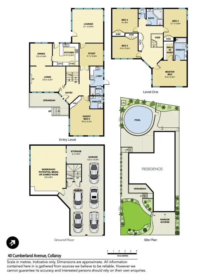 Floorplan of Homely house listing, 40 Cumberland Avenue, Collaroy NSW 2097