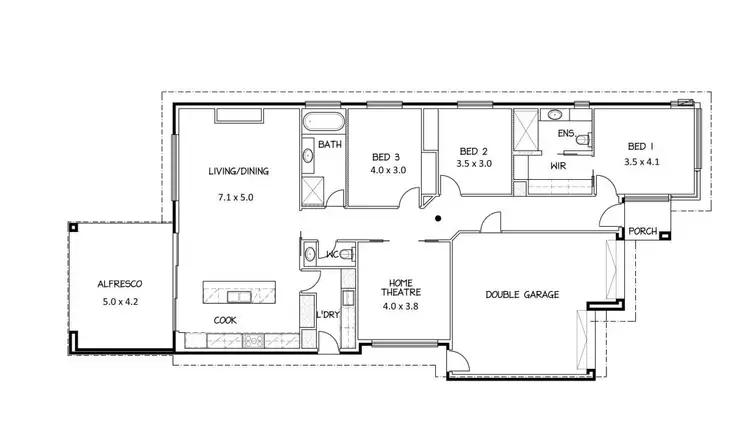 Floorplan of Homely house listing, 3 Bennett Street, Stepney SA 5069