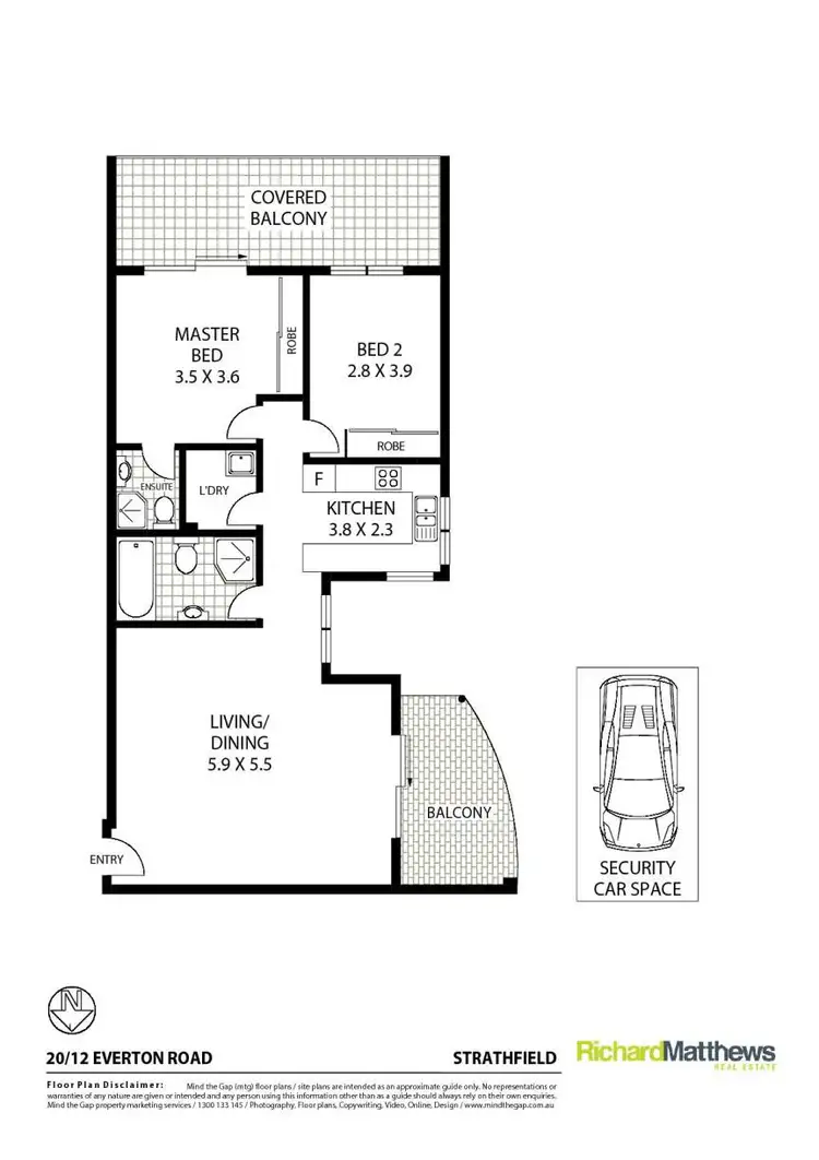 Floorplan of Homely apartment listing, 20/12 Everton Road, Strathfield NSW 2135