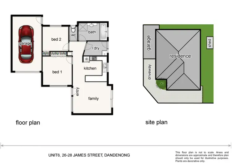 Floorplan of Homely unit listing, 6/26-28 James Street, Dandenong VIC 3175