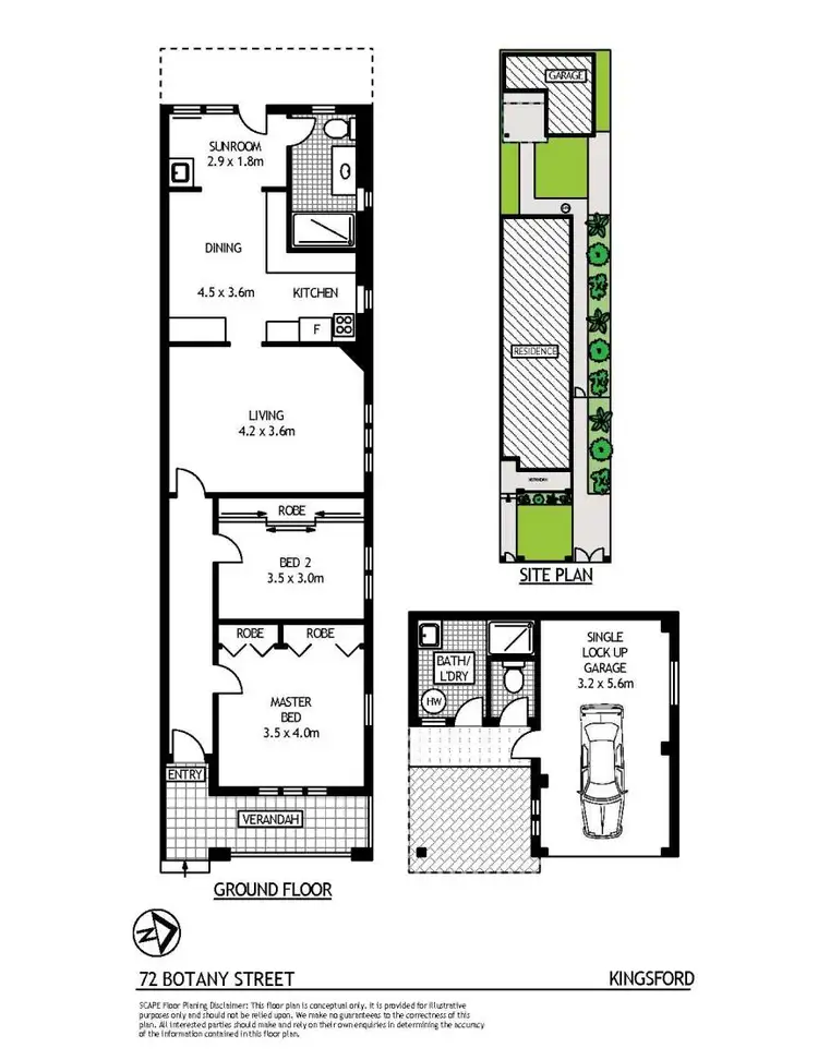Floorplan of Homely house listing, 72 Botany Street, Kingsford NSW 2032
