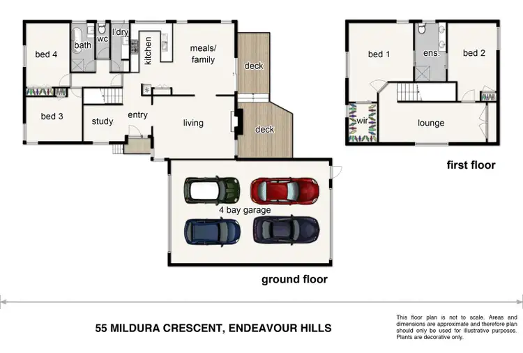 Floorplan of Homely house listing, 55 Mildura Crescent, Endeavour Hills VIC 3802