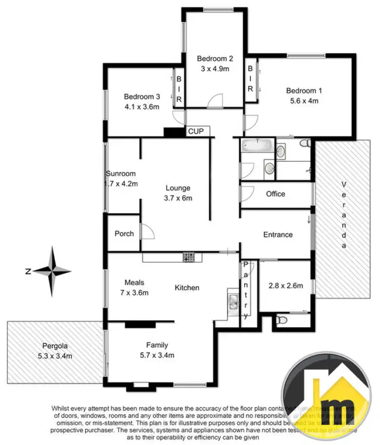 Floorplan of Homely house listing, 1491 Carpenters Rocks Road, Moorak SA 5291