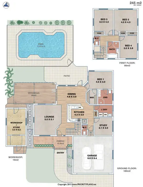Floorplan of Homely house listing, 5 Cooloola Avenue, Lennox Head NSW 2478