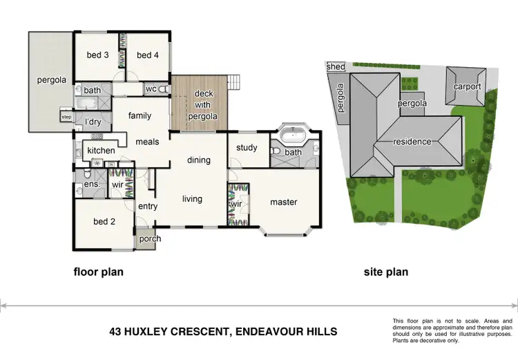 Floorplan of Homely house listing, 43 Huxley Crescent, Endeavour Hills VIC 3802