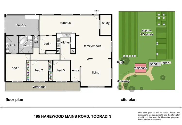 Floorplan of Homely rural property listing, 195 Harewood Mains Road, Tooradin VIC 3980