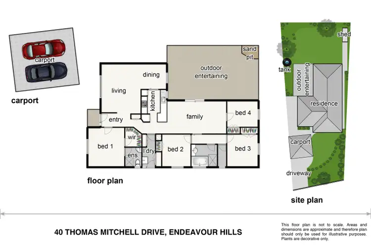 Floorplan of Homely house listing, 40 Thomas Mitchell Drive, Endeavour Hills VIC 3802