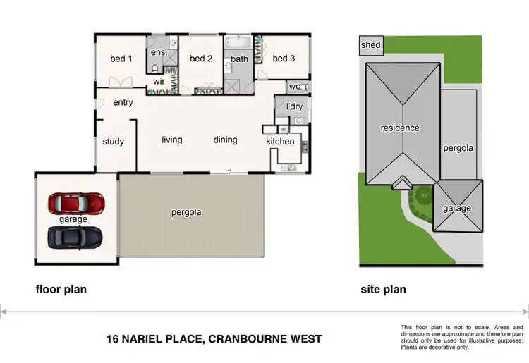 Floorplan of Homely house listing, 16 Nariel Place, Cranbourne West VIC 3977
