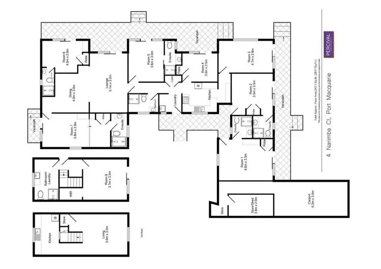 Floorplan of Homely house listing, 4 Narimba Close, Port Macquarie NSW 2444