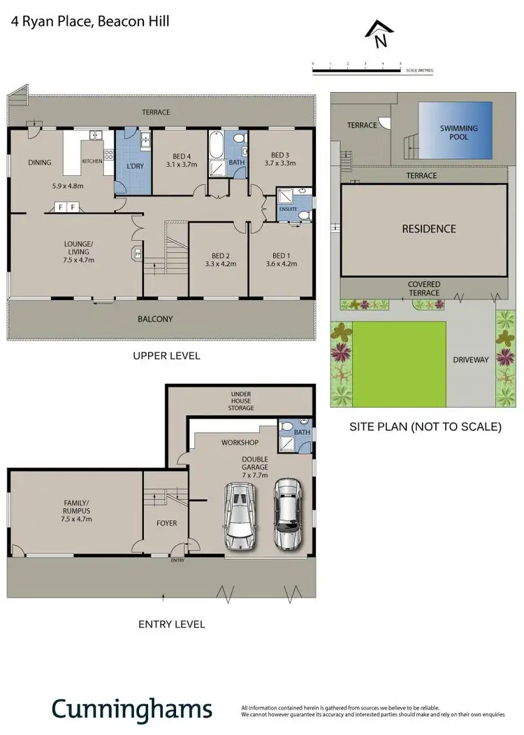 Floorplan of Homely house listing, 4 Ryan Place, Beacon Hill NSW 2100