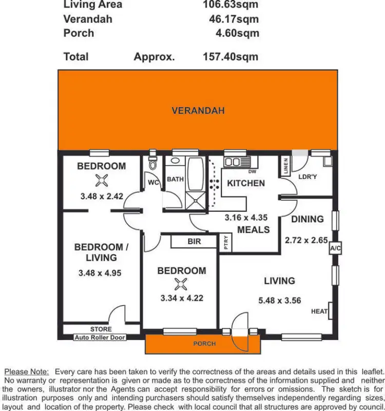Floorplan of Homely unit listing, 1/20 Creslin Terrace, Camden Park SA 5038