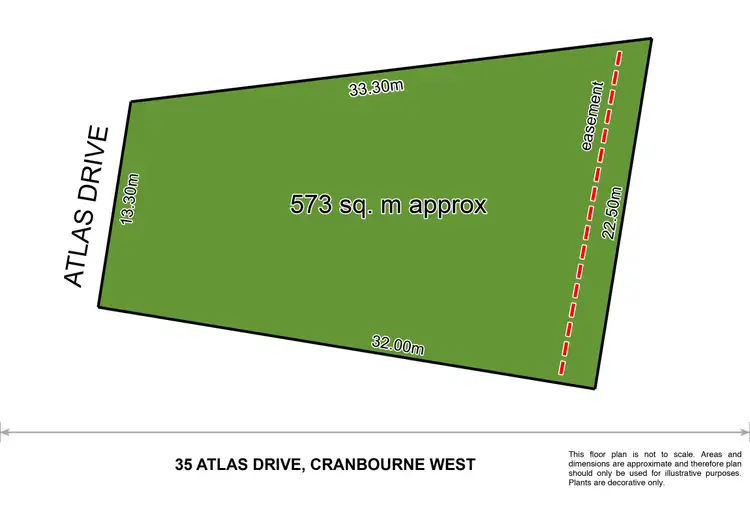 Floorplan of Homely land listing, 35 Atlas Drive, Cranbourne West VIC 3977