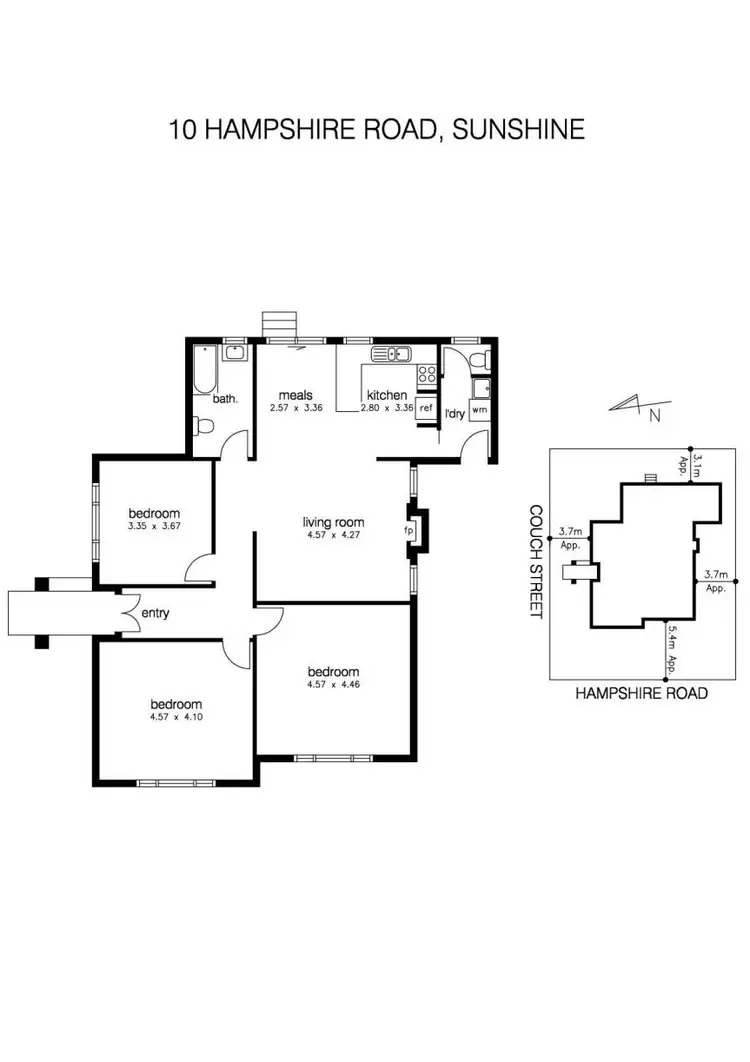 Floorplan of Homely house listing, 10 Hampshire Road, Sunshine VIC 3020