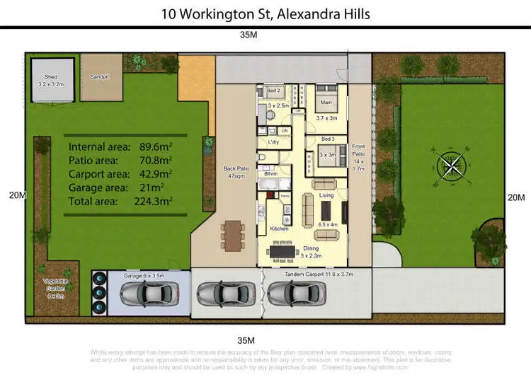 Floorplan of Homely house listing, 10 Workington Street, Alexandra Hills QLD 4161