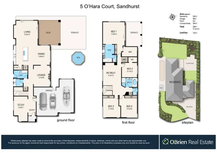 Floorplan of Homely house listing, 5 O'hara Court, Sandhurst VIC 3977