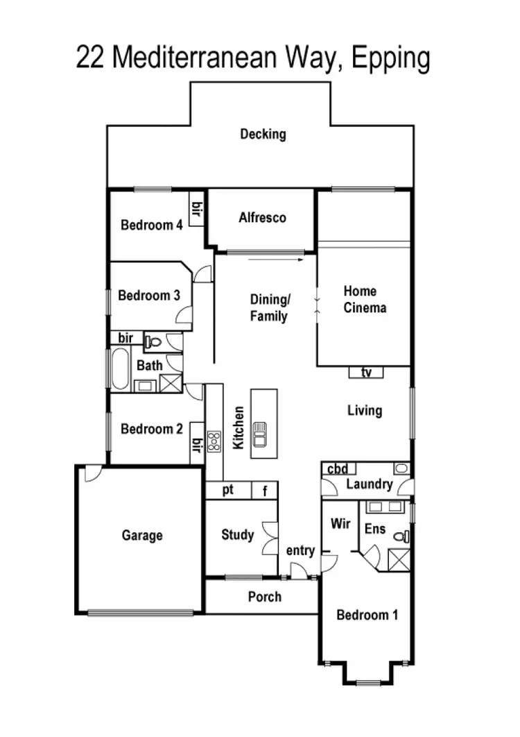 Floorplan of Homely house listing, 22 Mediterranean Way, Epping VIC 3076